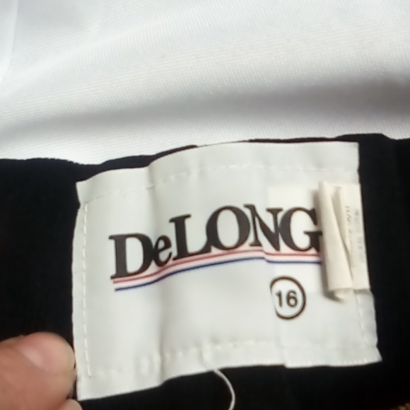 Vintage DeLONG black & yellow basket ball athletic short size 16 CC letters Used - Picture 4 of 8